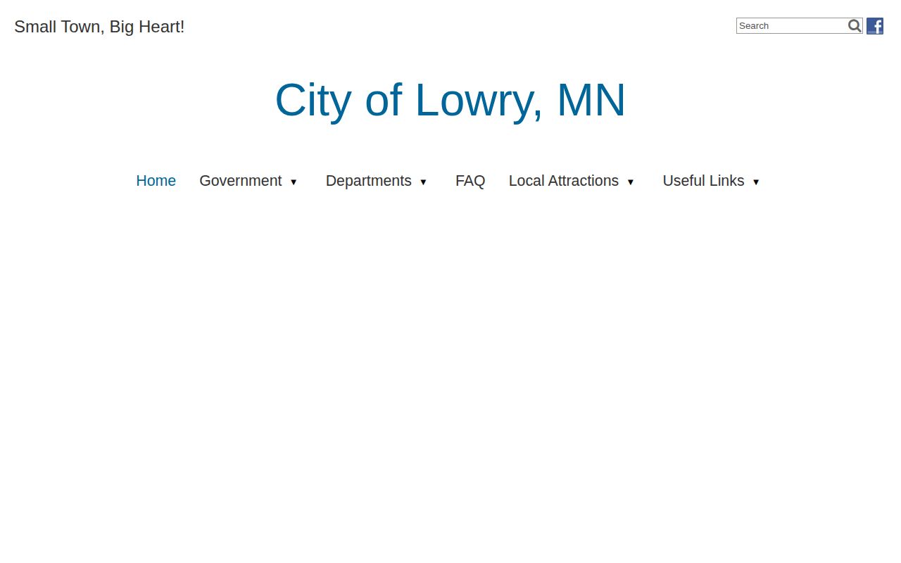 City of Lowry official police navigation for arrest record routing